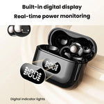 X62 Auricolari con traduzione AI in 150 lingue, clip-on, display digitale, auricolari Bluetooth intelligenti