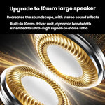 X62 Auricolari con traduzione AI in 150 lingue, clip-on, display digitale, auricolari Bluetooth intelligenti