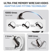 Auricolari wireless 6.0 over-ear con traduzione intelligente AI X56 in 156 lingue.