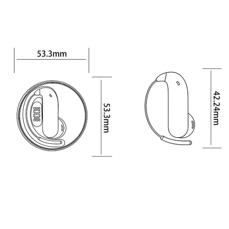 Auricolari wireless 6.0 over-ear con traduzione intelligente AI X56 in 156 lingue.