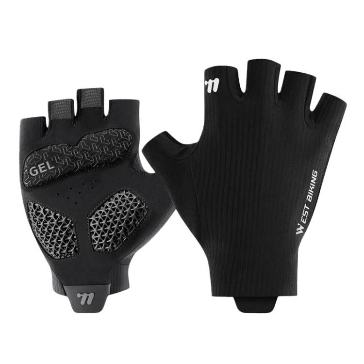 Guanti da ciclismo WEST BIKING YP0211274 a mezze dita stampati in 3D, ammortizzanti e antiscivolo., M, L, XL, XXL