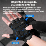 Guanti da ciclismo WEST BIKING YP0211274 a mezze dita stampati in 3D, ammortizzanti e antiscivolo., M, L, XL, XXL