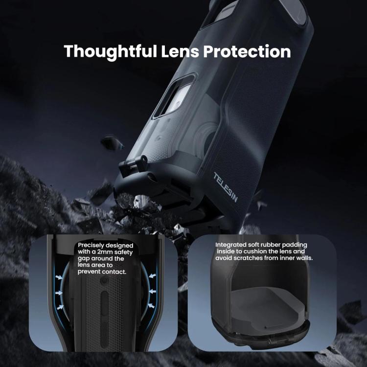 Impugnatura pieghevole multiuso con treppiede integrato per Insta360 X5/X4 TELESIN.