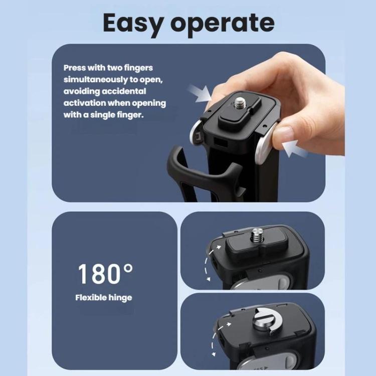 Impugnatura pieghevole multiuso con treppiede integrato per Insta360 X5/X4 TELESIN.
