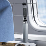 Supporto per telefono portatile pieghevole, girevole ed estensibile con clip.