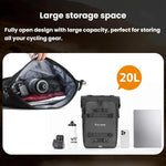 WEST BIKING Borsa da sella posteriore per moto di grande capacità, borsa modulare da appendere, 20L, 30L