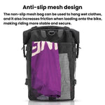 WEST BIKING Borsa da sella posteriore per moto di grande capacità, borsa modulare da appendere, 20L, 30L