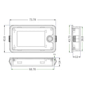 Display digitale LCD per alimentazione a batteria TEKM a due fili da 8-100 V