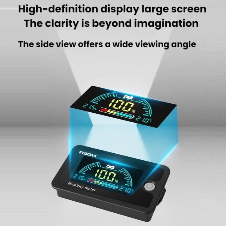 Display digitale LCD per alimentazione a batteria TEKM a due fili da 8-100 V