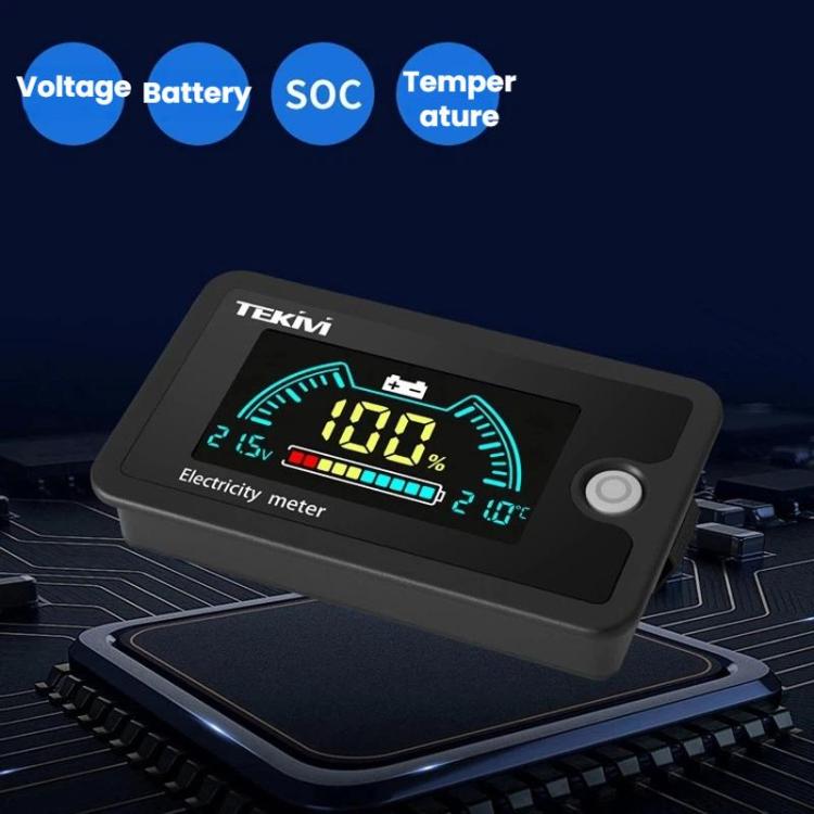 Display digitale LCD per batteria 8-100V TEKM