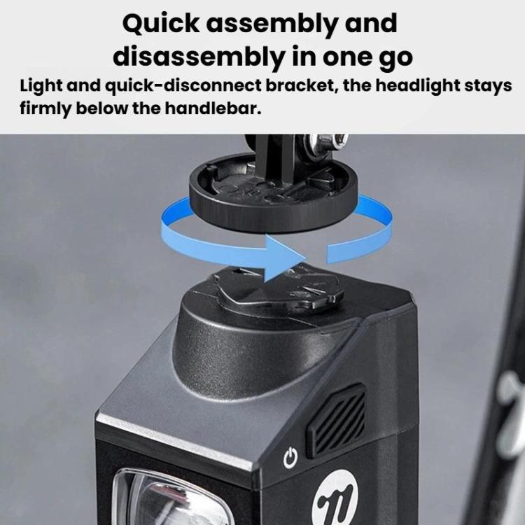 Faro anteriore per bicicletta WEST BIKING YP0701501 con linea di taglio, impermeabile IPX4, ad alta luminosità, per pedalate notturne., YP0701501