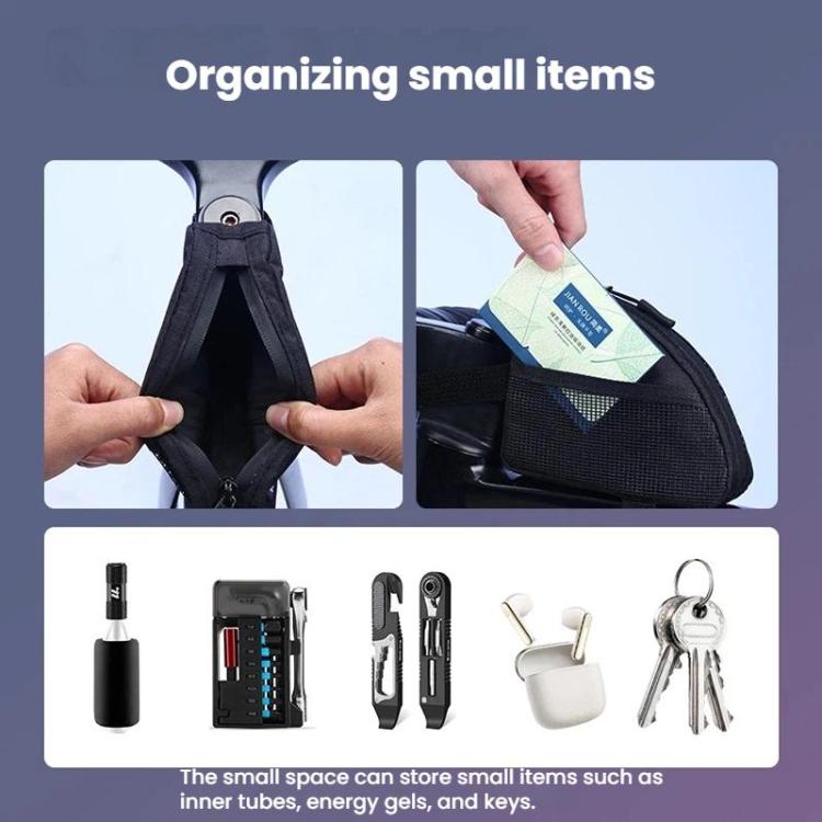 WEST BIKING YP0707430 Borsa triangolare portatile per telaio bici
