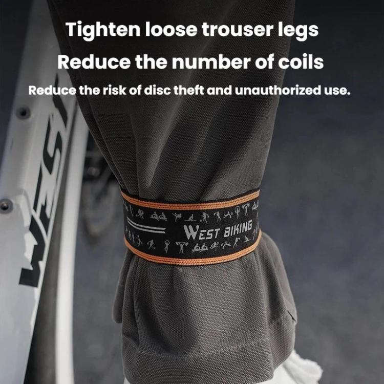 WEST BIKING YP0719495 Fasce riflettenti antiscivolo regolabili per pantaloni da ciclismo