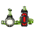 WEST BIKING YP0701499 Luce da ciclismo/corsa ad alta luminosità, luce di segnalazione da petto