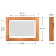 WAVESHARE ESP32-S3 Display e-paper a colori da 7,3 pollici E6 con cornice in legno massello, risoluzione 800 × 480, 32408