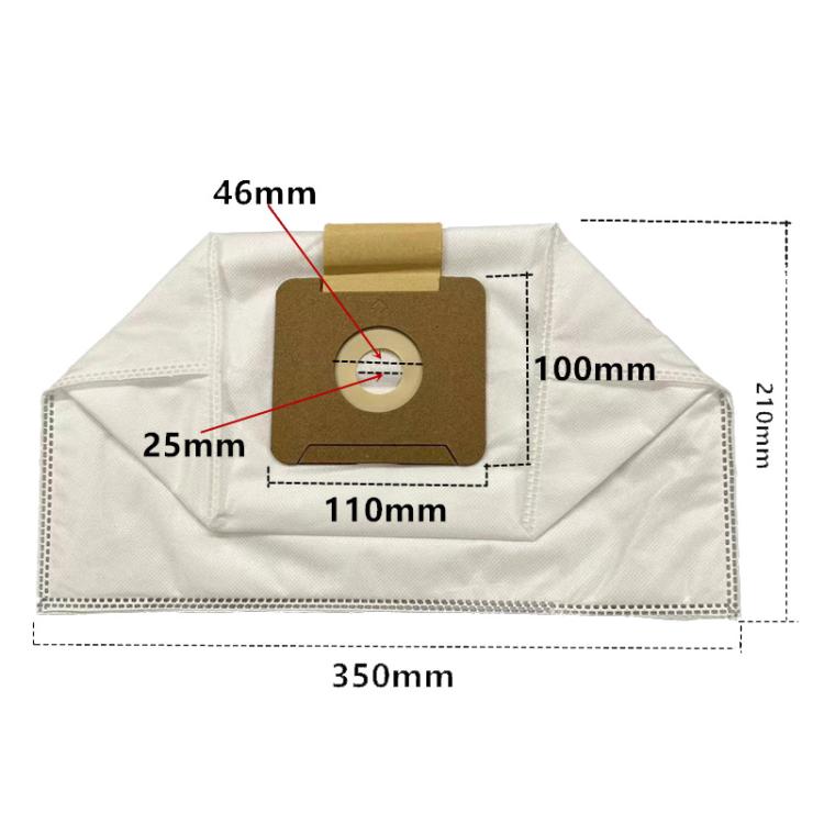 2 sacchetti per aspirapolvere in tessuto non tessuto, filtro e sacchetto per rifiuti, For Karcher VC2