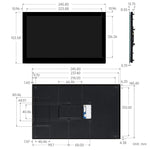 Display touchscreen 10,1" Waveshare vetro temperato 720x1280