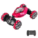 Auto giocattolo acrobatica antiurto e resistente agli urti con luci, ricaricabile e telecomando., Dual Remote Control Blue, Dual Remote Control Pink, Dual Remote Control Grey, Single Remote Control Blue, Single Remote Control Pink                      ...