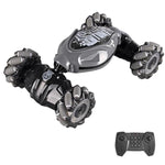 Auto giocattolo acrobatica antiurto e resistente agli urti con luci, ricaricabile e telecomando., Dual Remote Control Blue, Dual Remote Control Pink, Dual Remote Control Grey, Single Remote Control Blue, Single Remote Control Pink                      ...