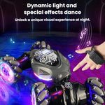 Auto giocattolo acrobatica antiurto e resistente agli urti con luci, ricaricabile e telecomando., Dual Remote Control Blue, Dual Remote Control Pink, Dual Remote Control Grey, Single Remote Control Blue, Single Remote Control Pink                      ...