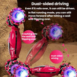 Auto giocattolo acrobatica antiurto e resistente agli urti con luci, ricaricabile e telecomando., Dual Remote Control Blue, Dual Remote Control Pink, Dual Remote Control Grey, Single Remote Control Blue, Single Remote Control Pink                      ...