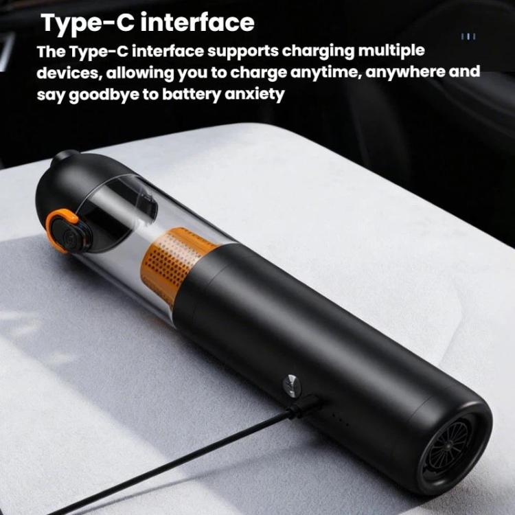Aspirapolvere portatile senza fili per esterni e uso domestico, con spazzola potente e aspirazione, ideale per auto.