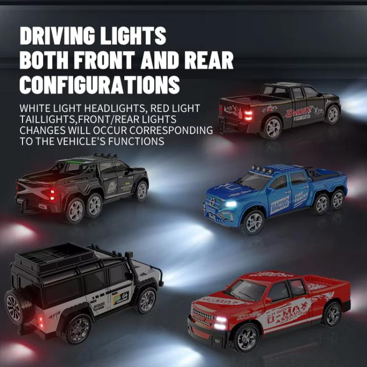 Mini auto radiocomandata in lega 1:64 con luci, modello di auto simulata., 6601 White, 6601 Green, 5501 Black, 5501 Red, 5501 Blue, 8801 Black, 8801 Red, 8801 Blue, 6601 White With Hanging Box, 6601 Green With Hanging Box, 5501 Black With Hanging Box  ...