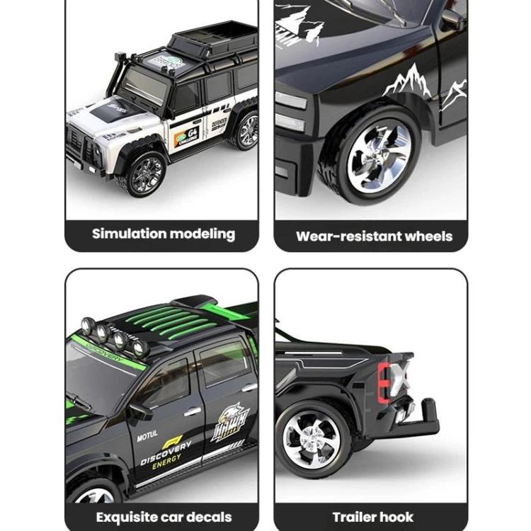 Mini auto radiocomandata in lega 1:64 con luci, modello di auto simulata., 6601 White, 6601 Green, 5501 Black, 5501 Red, 5501 Blue, 8801 Black, 8801 Red, 8801 Blue, 6601 White With Hanging Box, 6601 Green With Hanging Box, 5501 Black With Hanging Box  ...