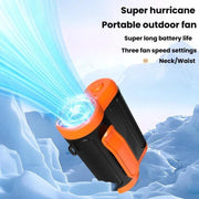 Ventilatore portatile ad alta velocità da appendere, da indossare al collo, per esterni, mini ventilatore da tavolo USB