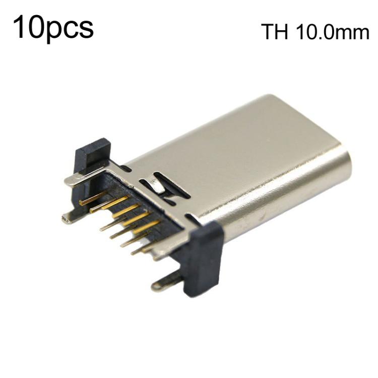 10 connettori USB Type-C femmina a 16 pin con porta di ricarica rapida PD, TH 9.3mm, TH 10.0mm, TH 10.5mm, TH 13mm, TH 13.7mm, TH 15mm, TH 16.5mm, TH 17.5mm, TH 18.5mm, SMT 9.3mm, SMT 13.0mm, SMT 13.7mm, SMT 15.0mm, SMT 17.5mm, SMT 18.5mm