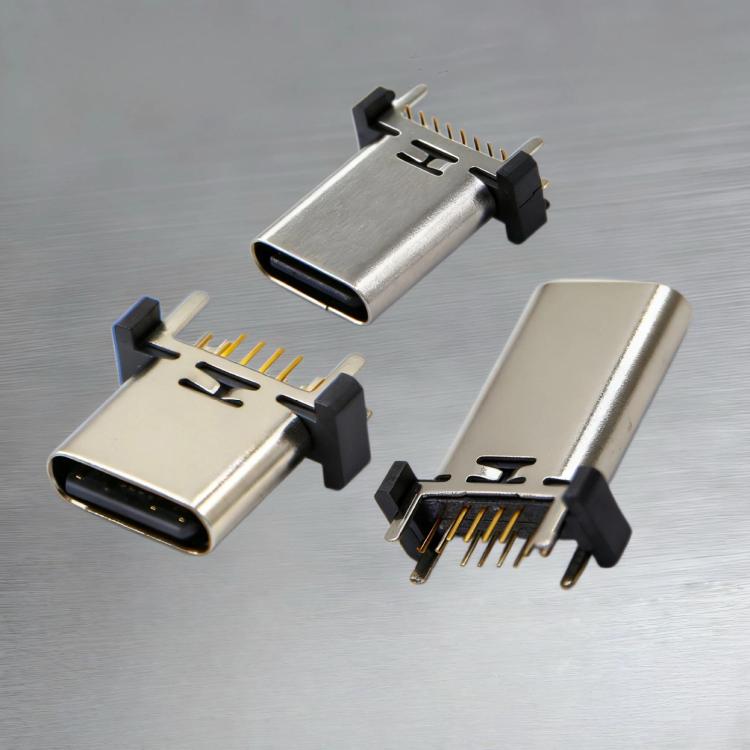 10 connettori USB Type-C femmina a 16 pin con porta di ricarica rapida PD, TH 9.3mm, TH 10.0mm, TH 10.5mm, TH 13mm, TH 13.7mm, TH 15mm, TH 16.5mm, TH 17.5mm, TH 18.5mm, SMT 9.3mm, SMT 13.0mm, SMT 13.7mm, SMT 15.0mm, SMT 17.5mm, SMT 18.5mm