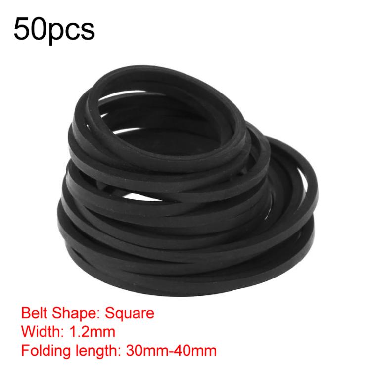 Cinghie di gomma assortite, CD, DVD, cassetta., 60pcs 0.5mm Square Fold Length 40-100mm, 30pcs 0.7mm Square Fold Length 45-120mm, 20pcs 1mm Square Fold Length 35-85mm, 20pcs 1mm Square Fold Length 90-135mm, 30pcs 1mm Square Fold Length 40-135mm        ...