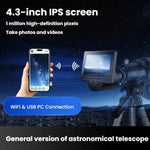 Display elettronico wireless WiFi da 4,3 pollici per oculari di telescopi e microscopi., WT1