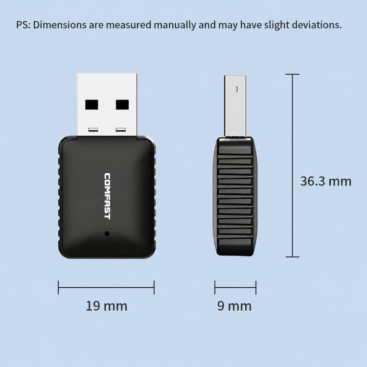 Adattatore USB COMFAST CF-943AX V2 WiFi 6 Bluetooth 5.4