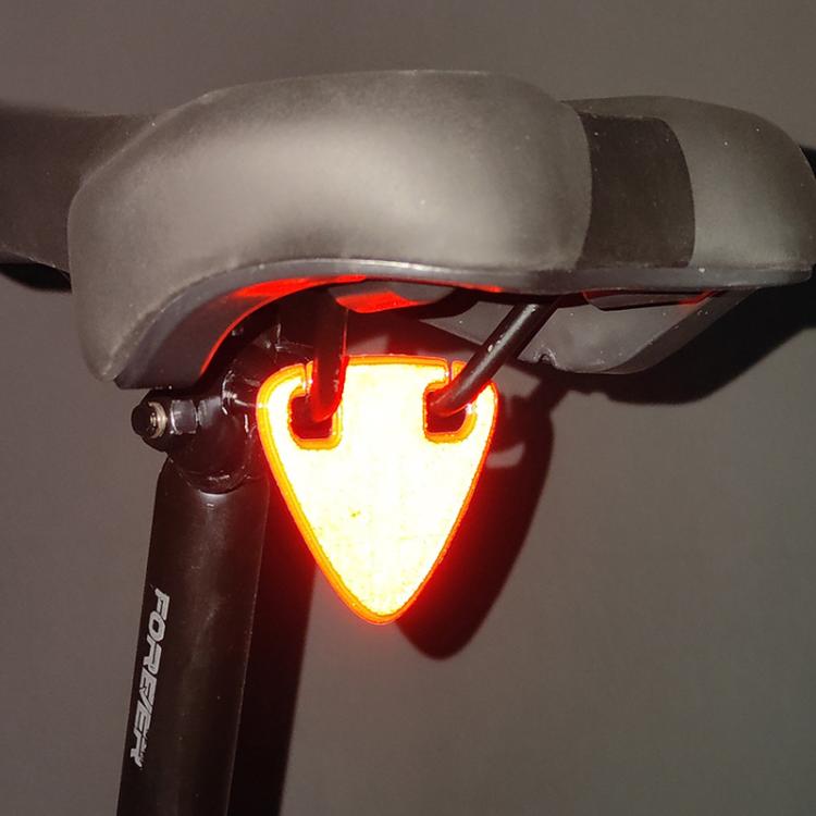 10 adesivi riflettenti per bicicletta 6x7 cm