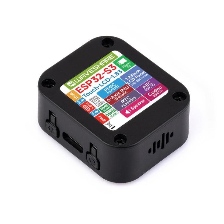 Scheda di sviluppo WAVESHARE ESP32-S3 con display LCD touch da 1,83 pollici e chip codec audio integrato con risoluzione 240x284., Without Battery