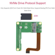 WAVESHARE Scheda di espansione con interfaccia PCIe a M.2 originale per Raspberry Pi Pi5, versione compatta