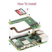 WAVESHARE Scheda di espansione con interfaccia PCIe a M.2 originale per Raspberry Pi Pi5, versione compatta