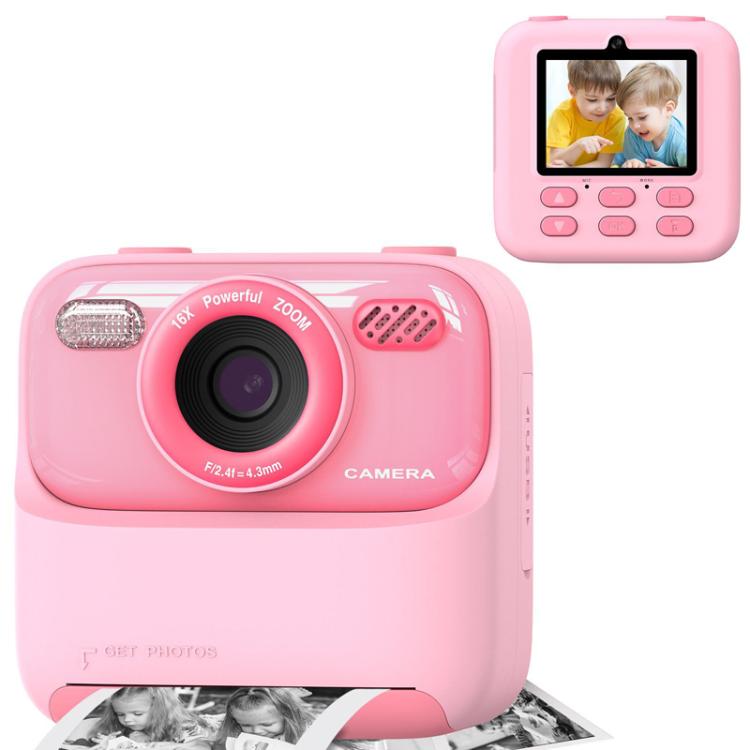 Fotocamera digitale per bambini P79 con stampa istantanea, videocamera e stampa termica.