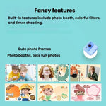 Fotocamera digitale per bambini P79 con stampa istantanea, videocamera e stampa termica.