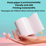 Fotocamera digitale per bambini P79 con stampa istantanea, videocamera e stampa termica.
