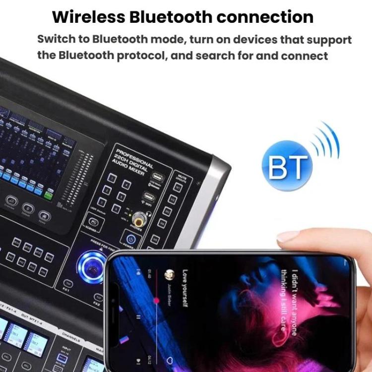 Mixer digitale MDX22 con USB, Bluetooth e alimentazione phantom 4