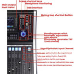 Mixer digitale MDX22 con USB, Bluetooth e alimentazione phantom 4