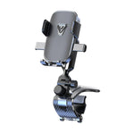 Supporto per telefono da auto con rotazione a 360 gradi e clip a coccodrillo per cruscotto., Mirror Finish, Textured Finish
