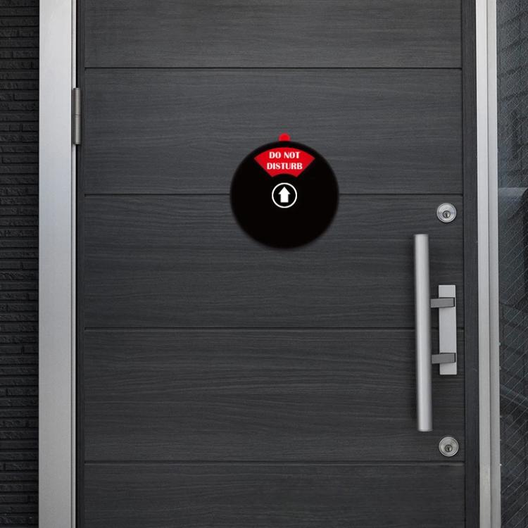 Cartello adesivo 4 in 1 da 5 pollici per porta di ufficio/sala riunioni: Fuori ufficio/Non disturbare/In riunione/Si prega di bussare, 4-In-1 Black, 4-In-1 Silver