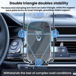 Supporto per telefono con navigatore per auto, staffa di fissaggio per bocchetta dell'aria, Mirror Finish, Textured Finish