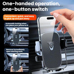 Supporto per telefono con navigatore per auto, staffa di fissaggio per bocchetta dell'aria, Mirror Finish, Textured Finish