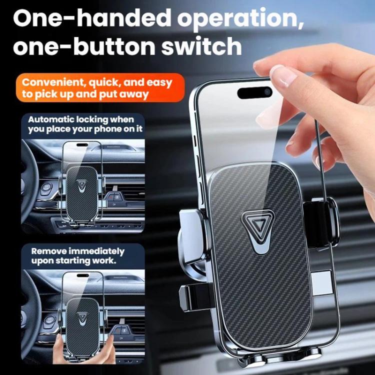 Supporto per telefono con navigatore per auto, staffa di fissaggio per bocchetta dell'aria, Mirror Finish, Textured Finish