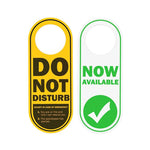 Divertente cartello "Non disturbare/Ora disponibile" reversibile a doppia faccia, in PVC, da appendere alla porta., Funny  Sign
