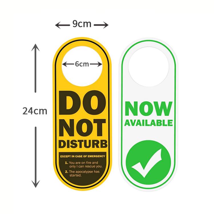 Divertente cartello "Non disturbare/Ora disponibile" reversibile a doppia faccia, in PVC, da appendere alla porta., Funny  Sign